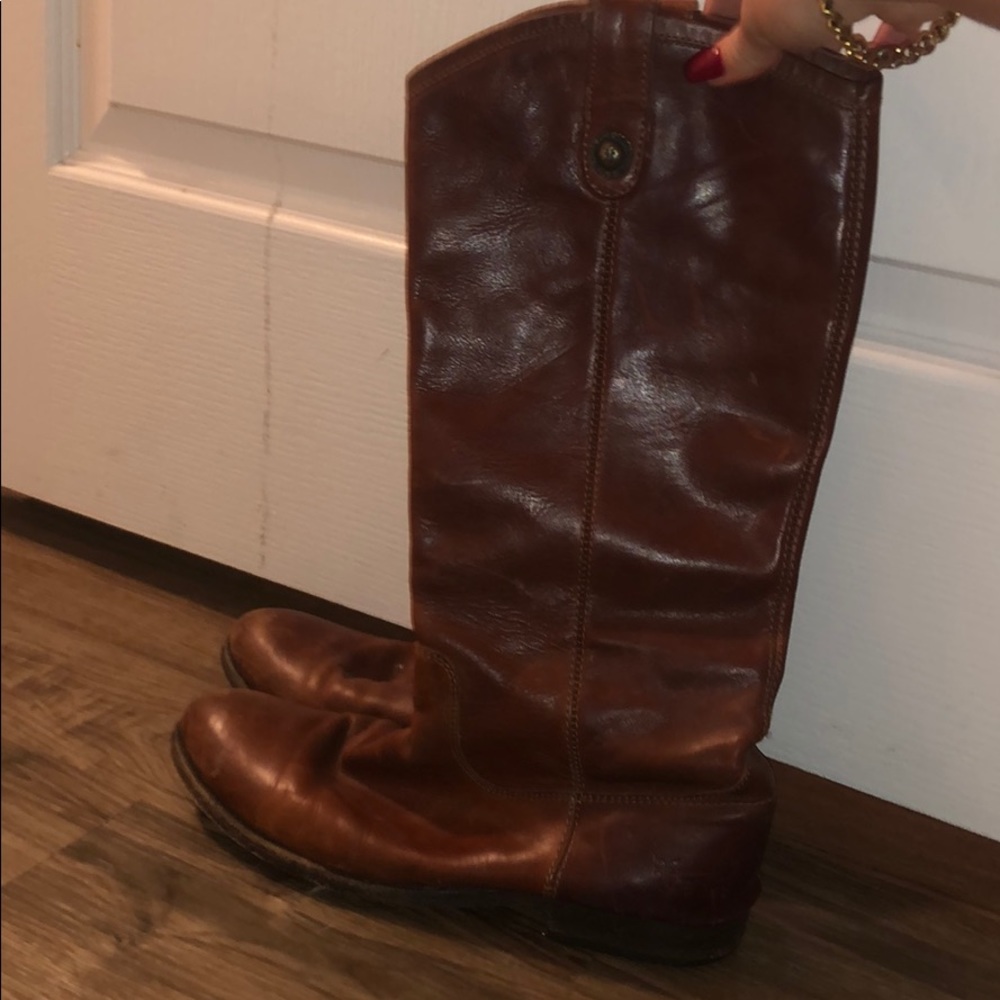Brown leather FRYE boots